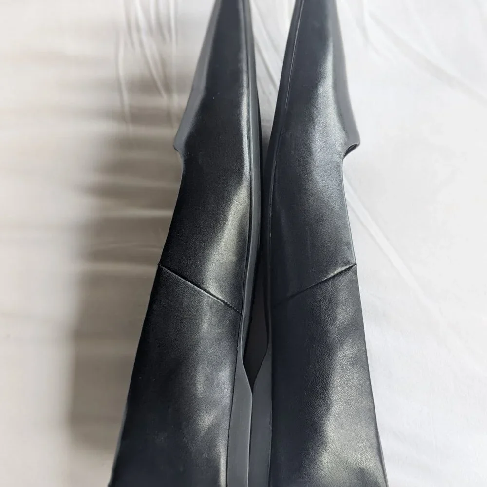 Vagabond Hermine Leather Pointed Toe Ballet Flat - Picture 4 of 8